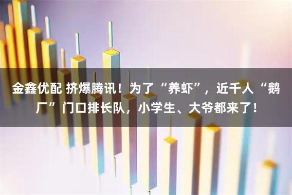金鑫优配 挤爆腾讯！为了 “养虾”，近千人 “鹅厂” 门口排长队，小学生、大爷都来了！